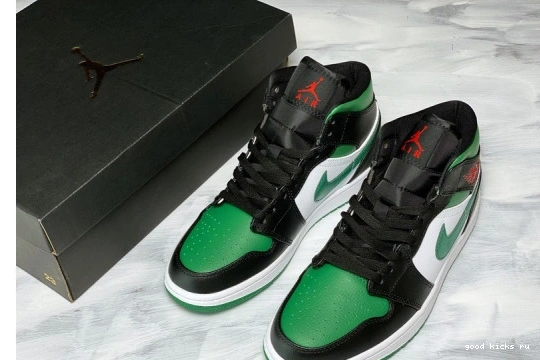 Cheap Jordan 1 554724-067 554724-067 Mid Toe Green 1218